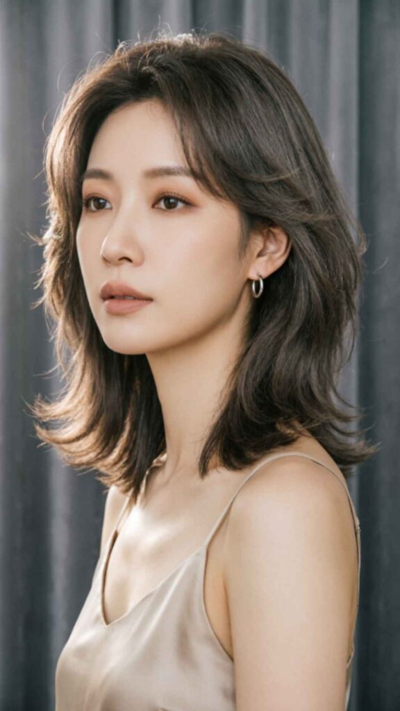 Textured Lob Hairstyle