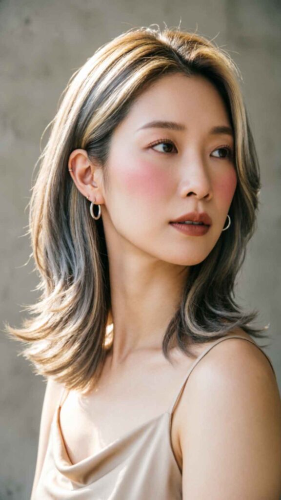 Medium Hair with Highlights