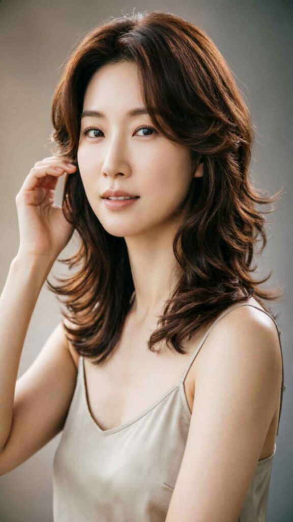 Layered Waves Medium Hair