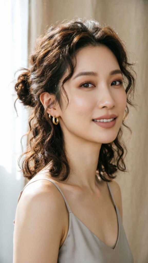 Messy Chignon Medium Hair