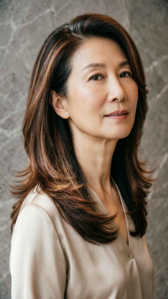 Long Layers With Side Part