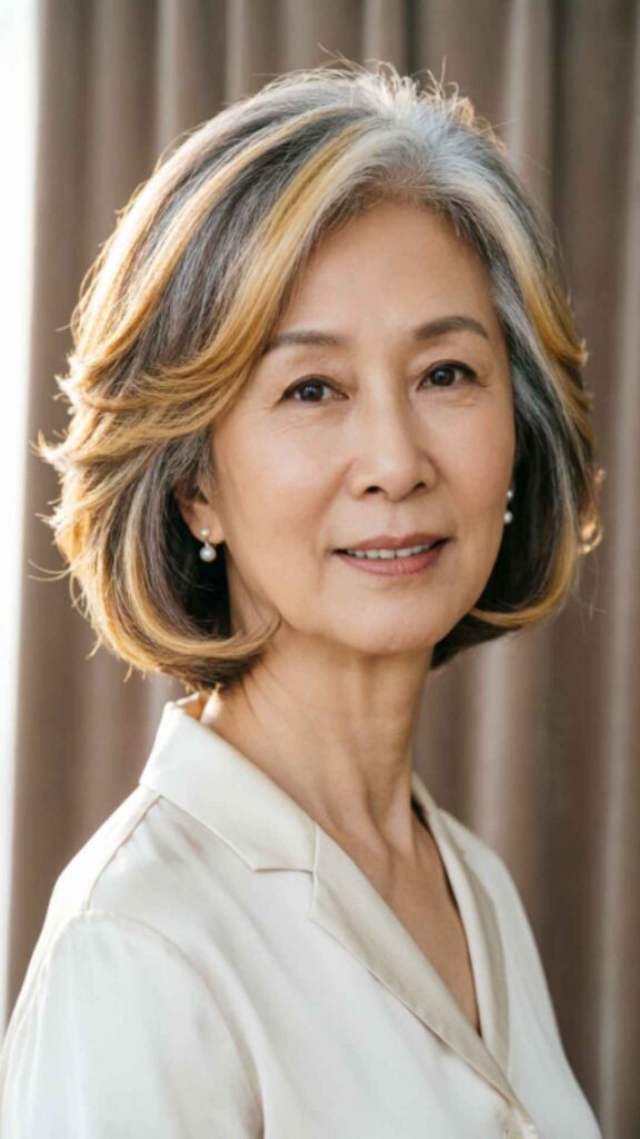 Layered Bob with Highlights