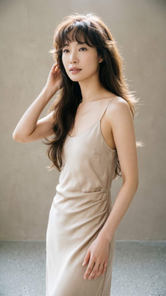 Long Layers with Textured Bangs