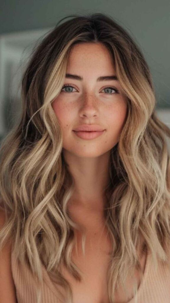Medium Hair with Beach Waves