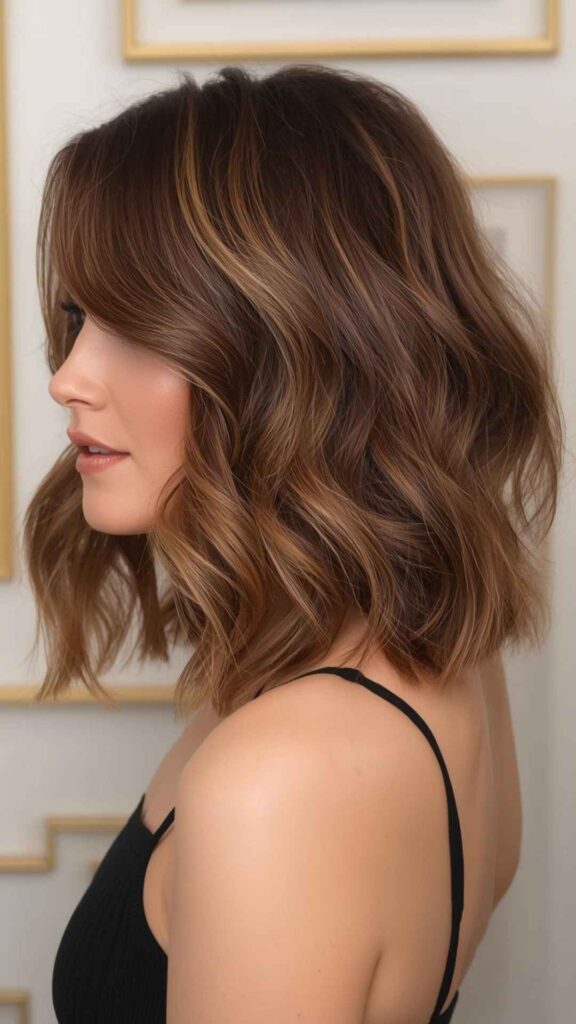 Wavy Medium Hairstyle