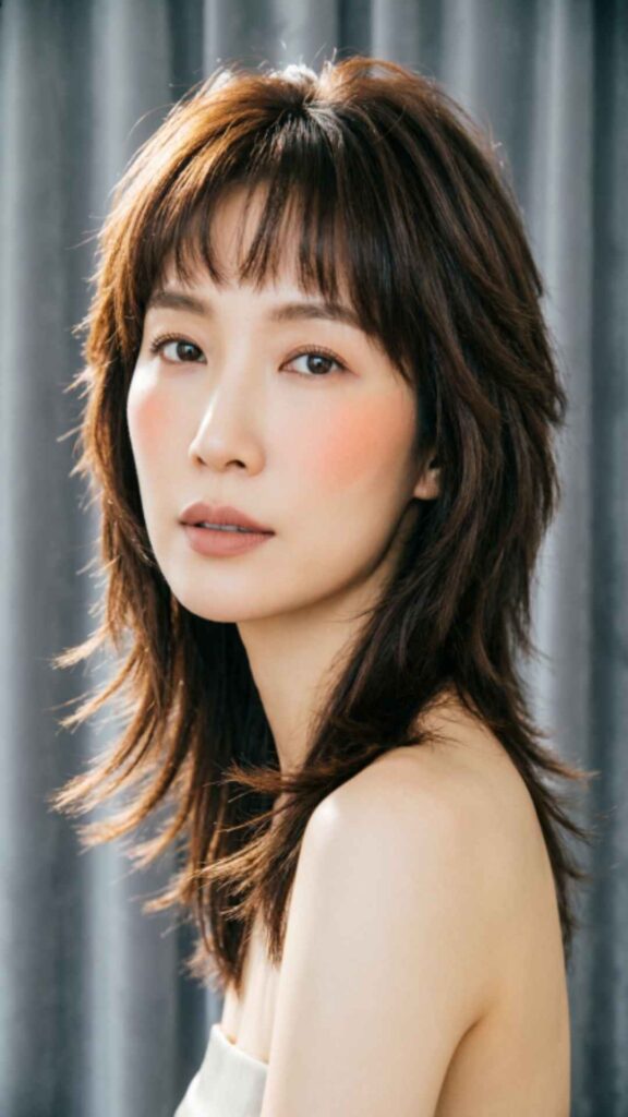 Layered Hair with Choppy Ends