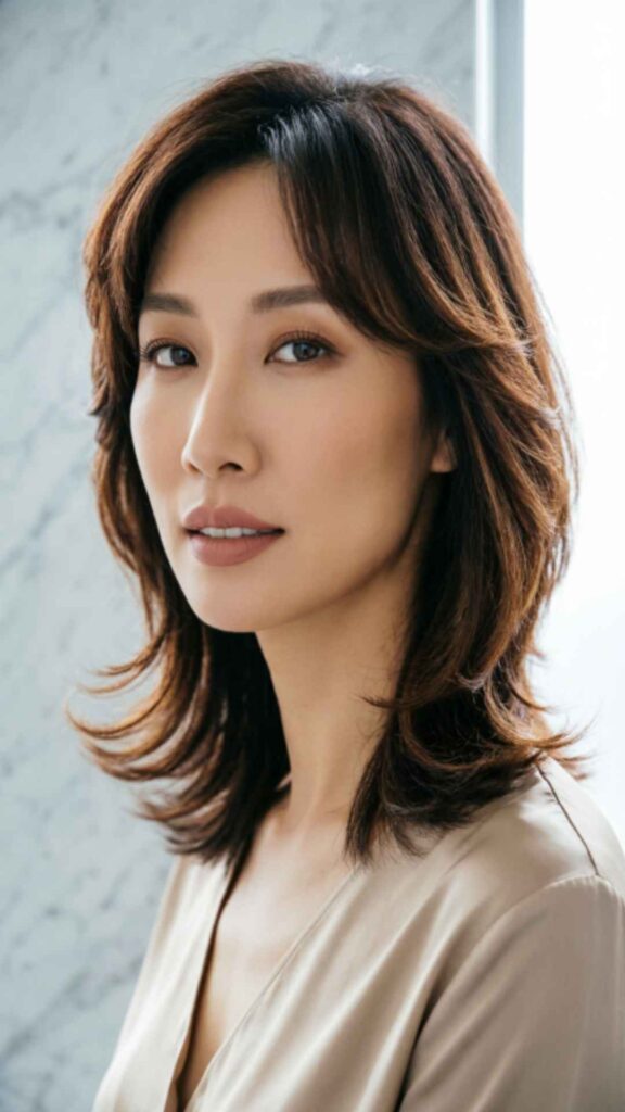 Textured Layers with Side Bangs