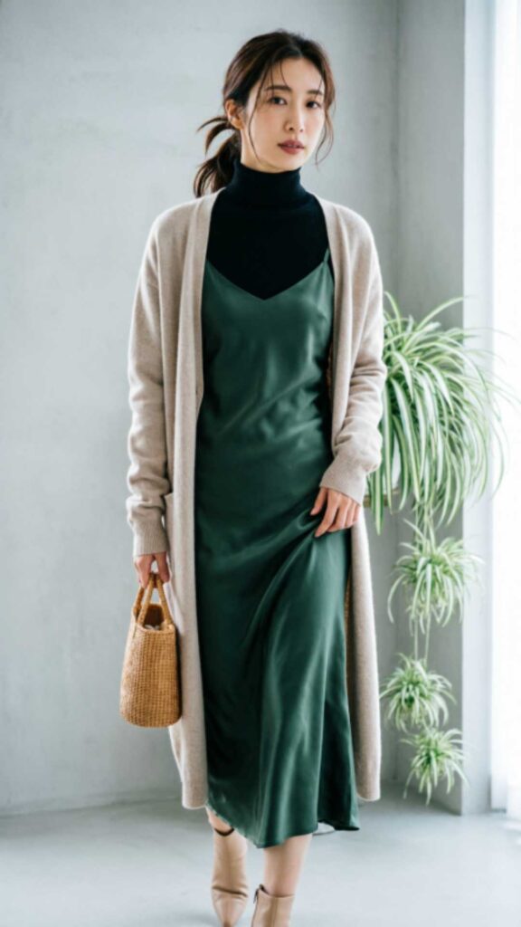 Turtleneck with Slip Dress