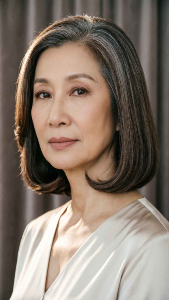 Classic Bob with Side Part