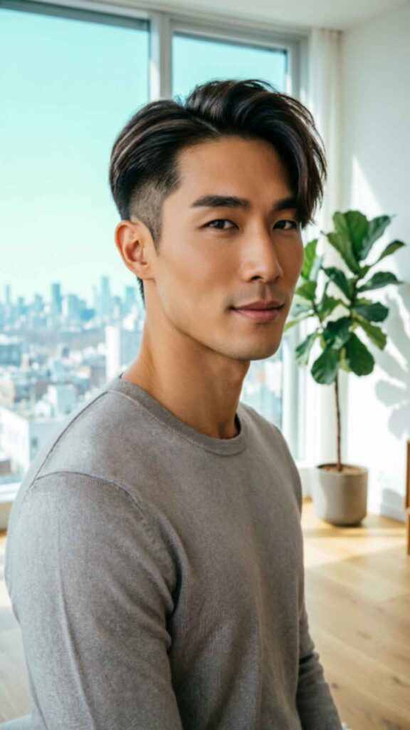 Long Side Part Hairstyle