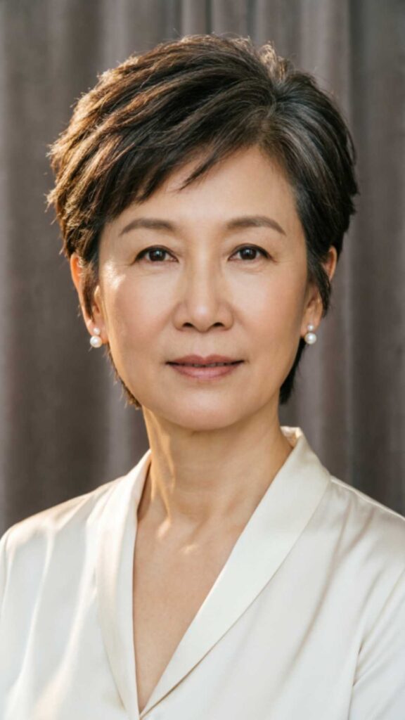 Pixie with Deep Side Part