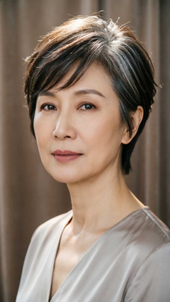 Pixie with Side Swept Bangs