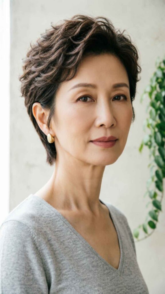 Textured Pixie for Fine Hair