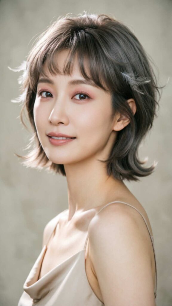 Feathered Pixie With Light Bangs