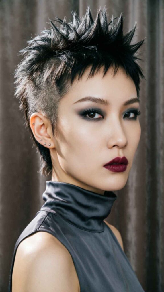 Edgy Pixie With Spiky Bangs