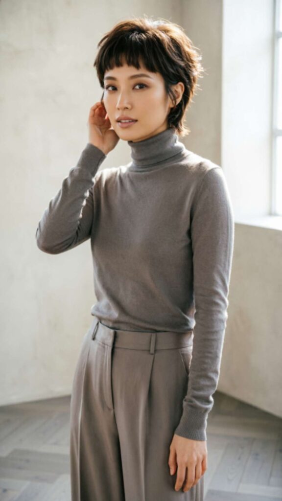 Short Pixie With Baby Bangs