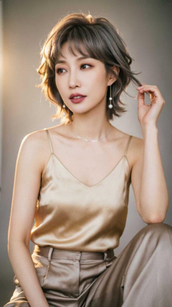 Glam Pixie With Side Bangs