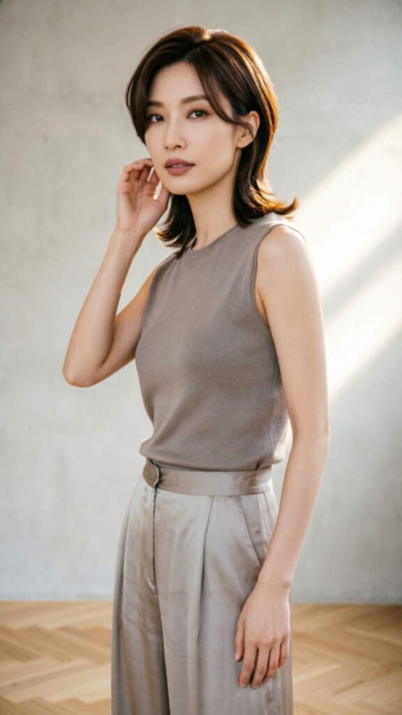 Long Pixie With Side Swept Bangs