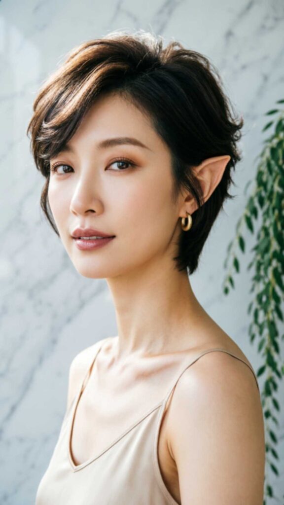 Classic Pixie With Side Bangs