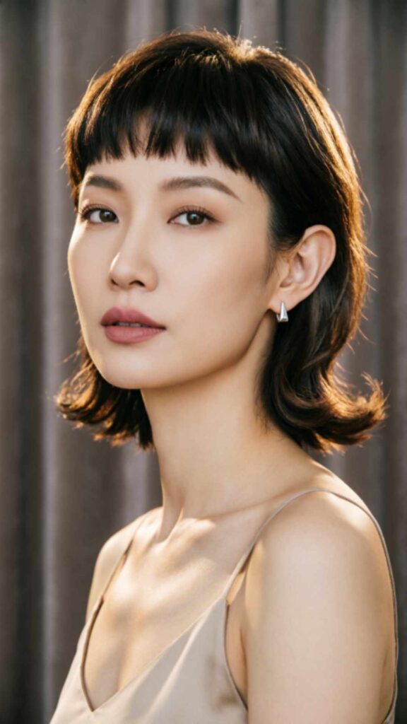 Asymmetrical Pixie With Bangs