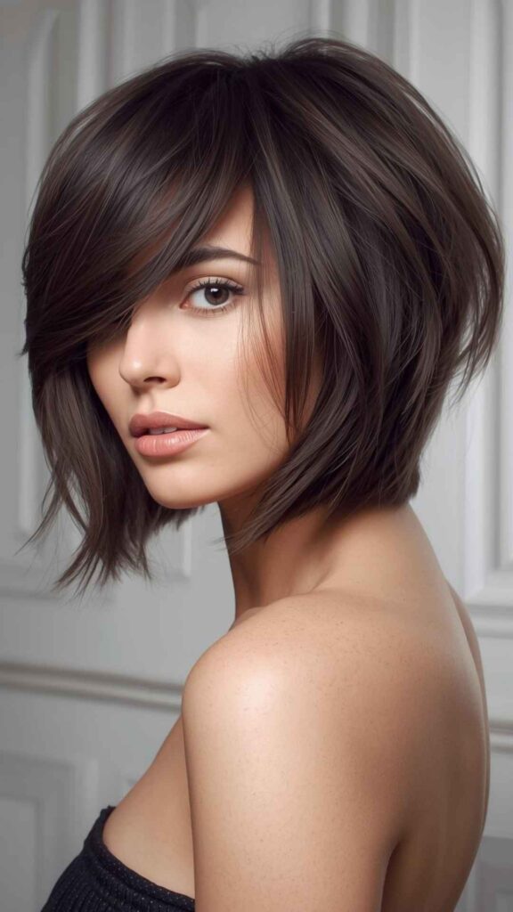 Short Shag With Wispy Bangs