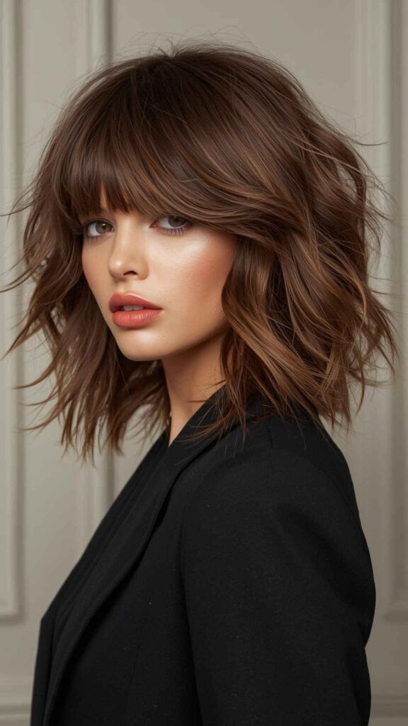 Voluminous Shag Hairstyle