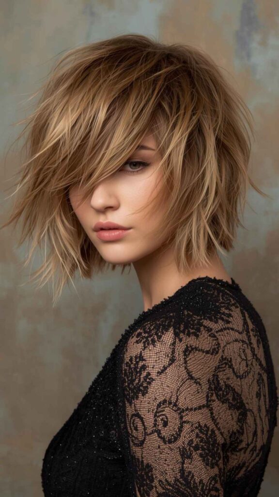 Messy Shag For Fine Hair