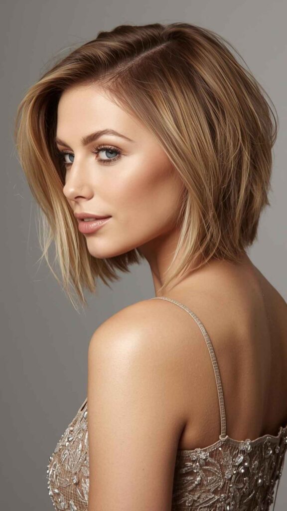 Soft Layered Shag With Side Part