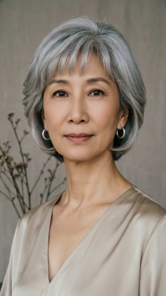 Classic Short Gray Bob