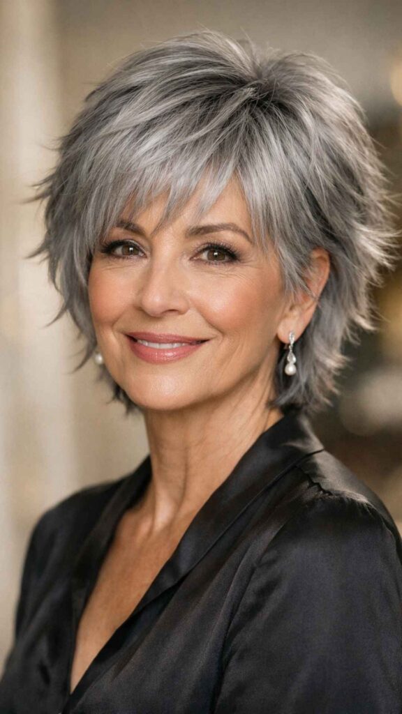 Modern Short Gray Shag