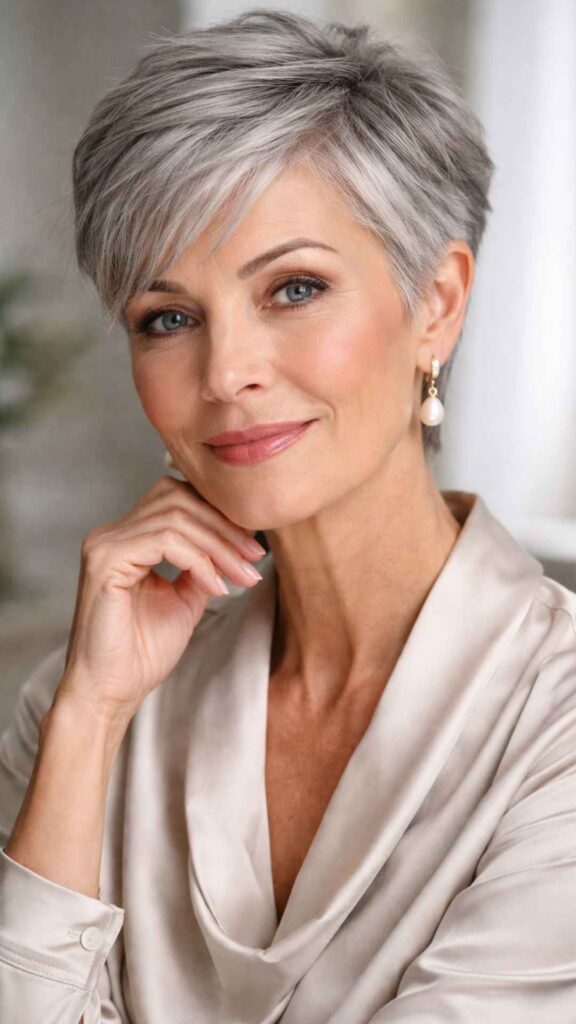 Tapered Gray Pixie