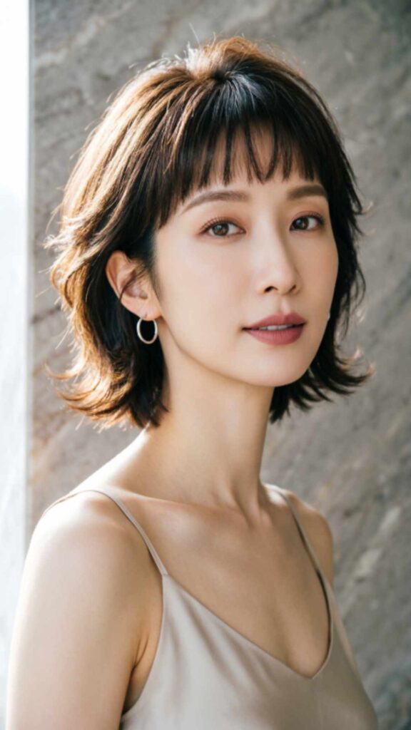 Short Layered Cut With Bangs