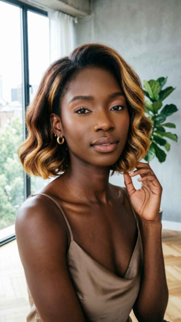 Short Bob with Highlights