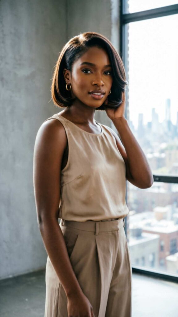 Short Asymmetrical Bob