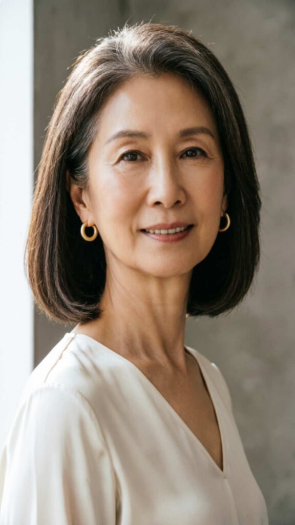 Chin-Length Blunt Bob