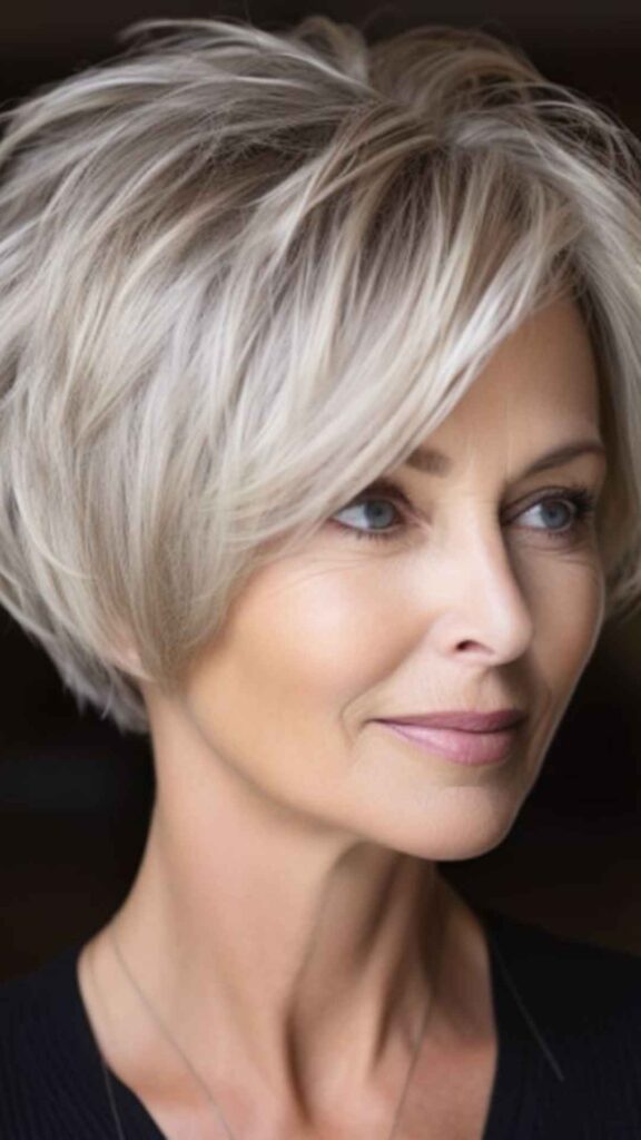 Short Asymmetrical Layered Haircut