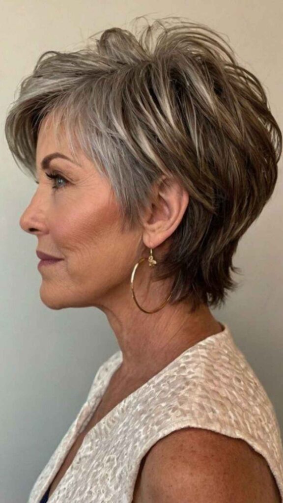 Short Layered Haircut with Tapered Neck
