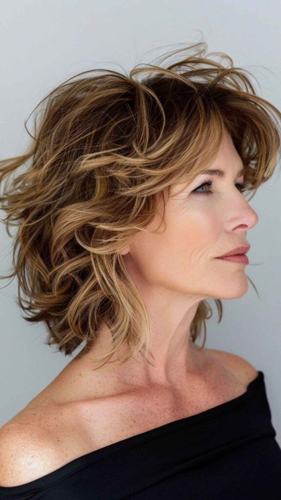 Short Layered Shag Haircut