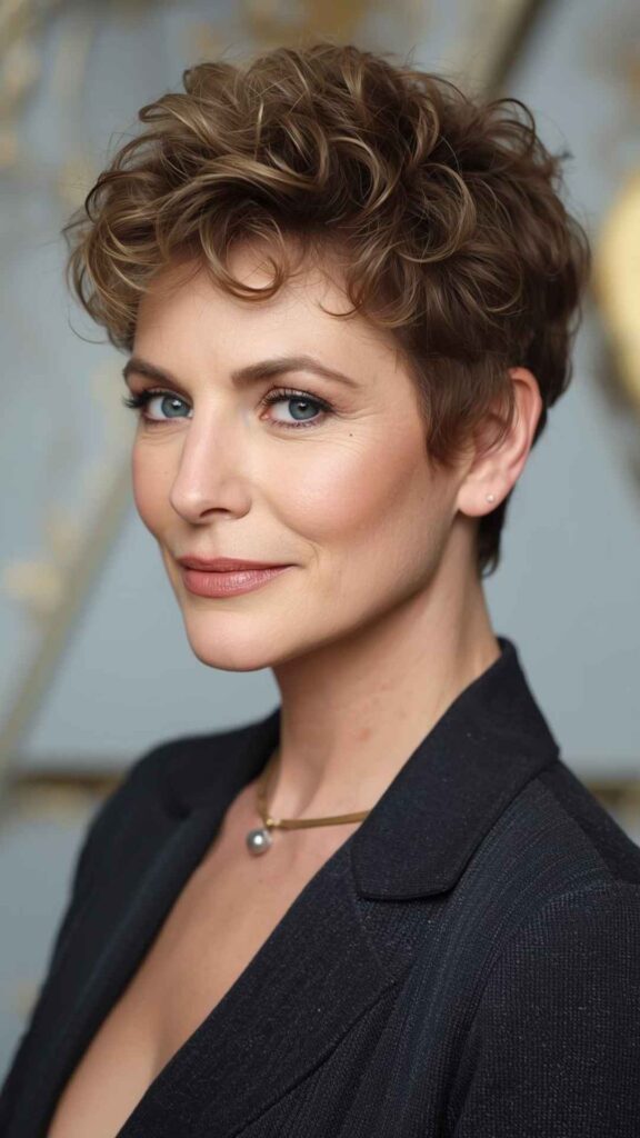 Short Curly Pixie