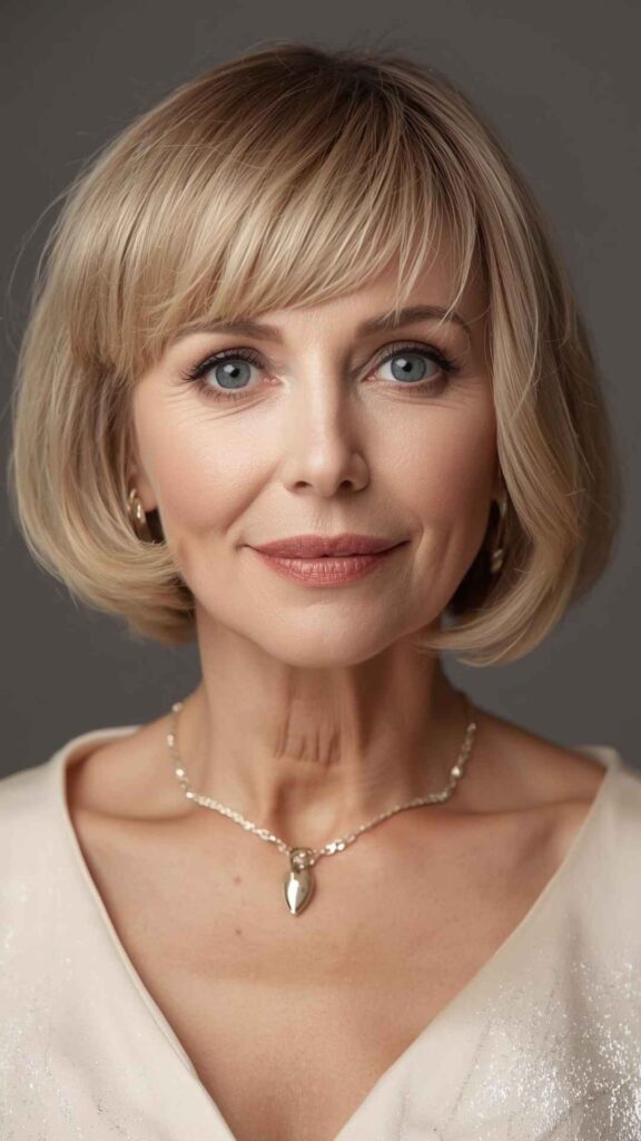 short Bob With Side Bangs