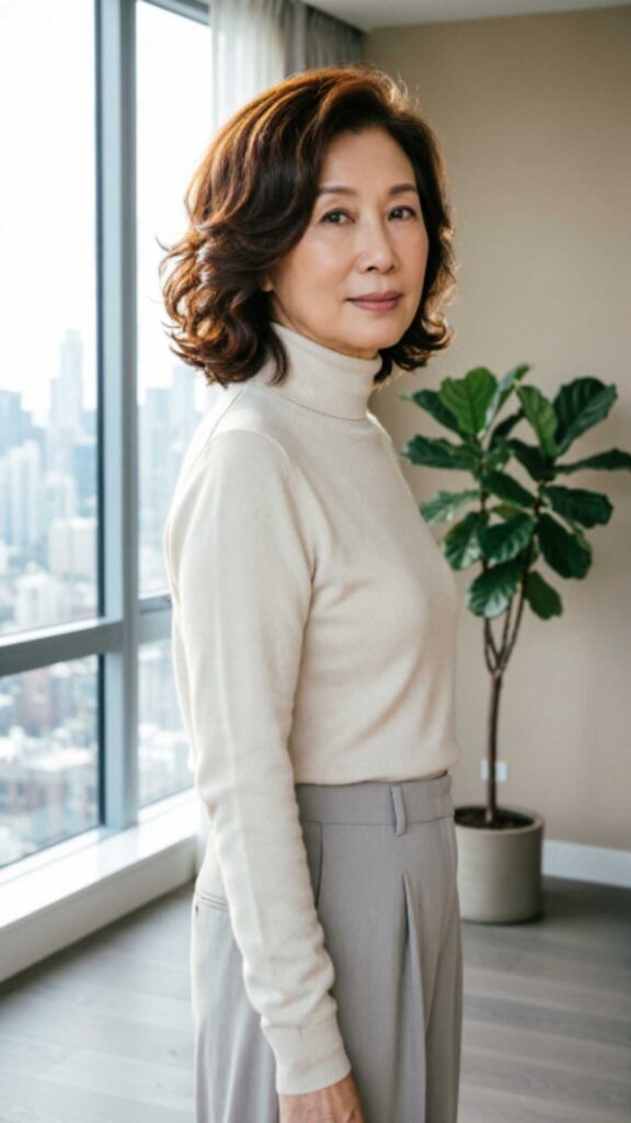 Short Wavy Hair With Side Volume