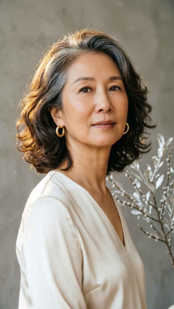 Chin-Length Wavy Bob