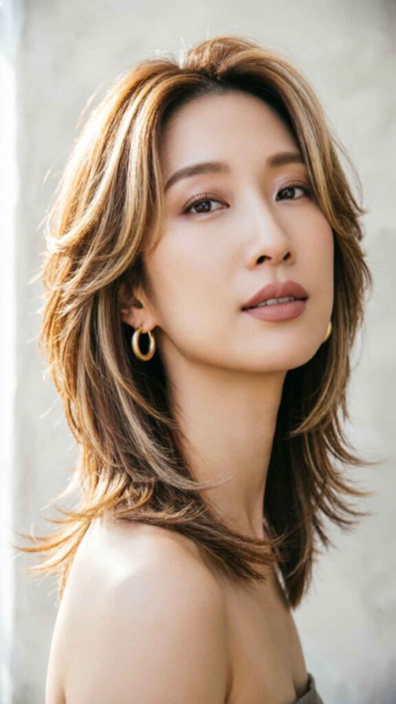 Shaggy Shoulder-Length Layers