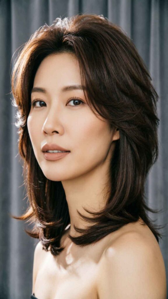 Layered Cut for Oval Face