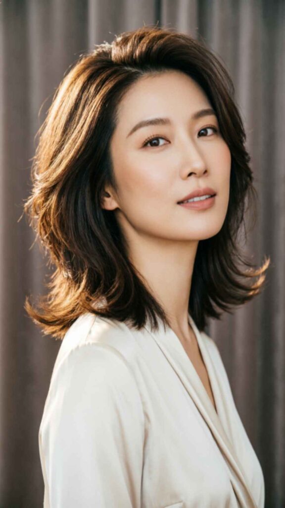 Layered Cut with Deep Side Part