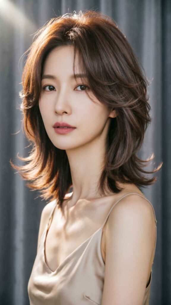 Layered Cut with Flicked Ends