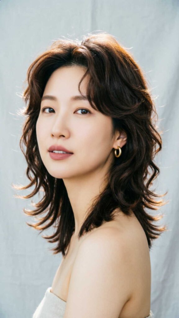 Layered Cut for Round Face