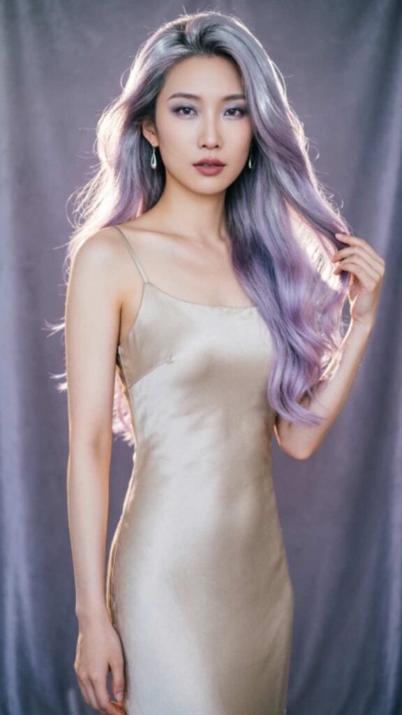 Silver Purple Hair