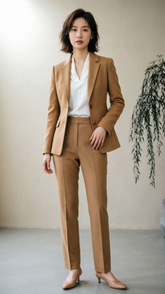 Classic Blazer with Tailored Trousers