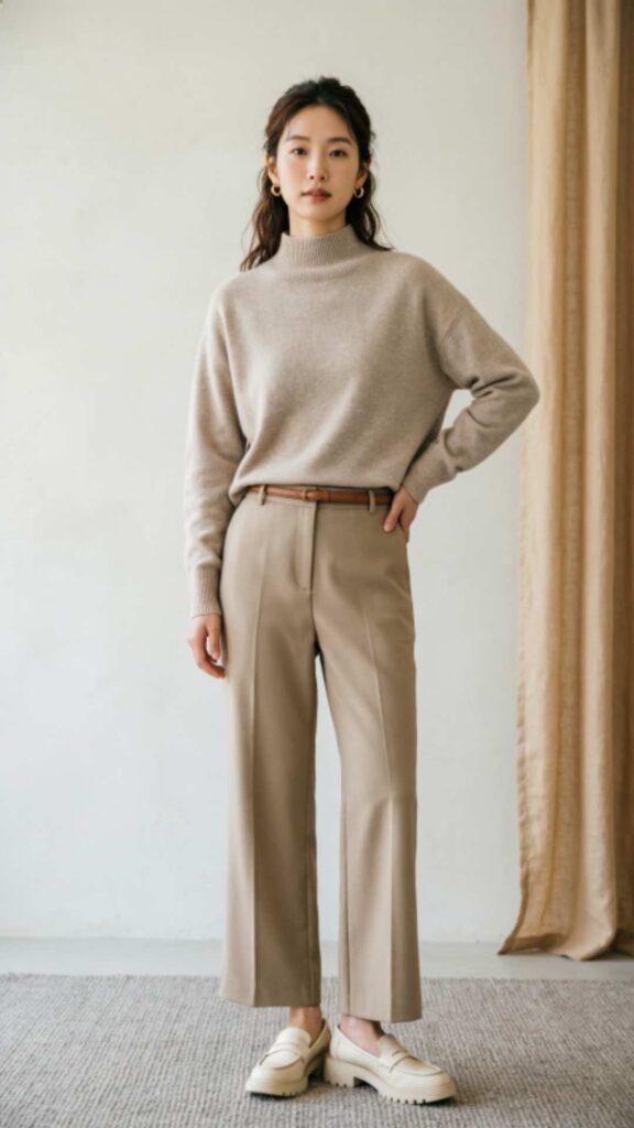 Monochrome Beige Look